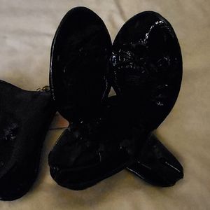 Black slip on shoes